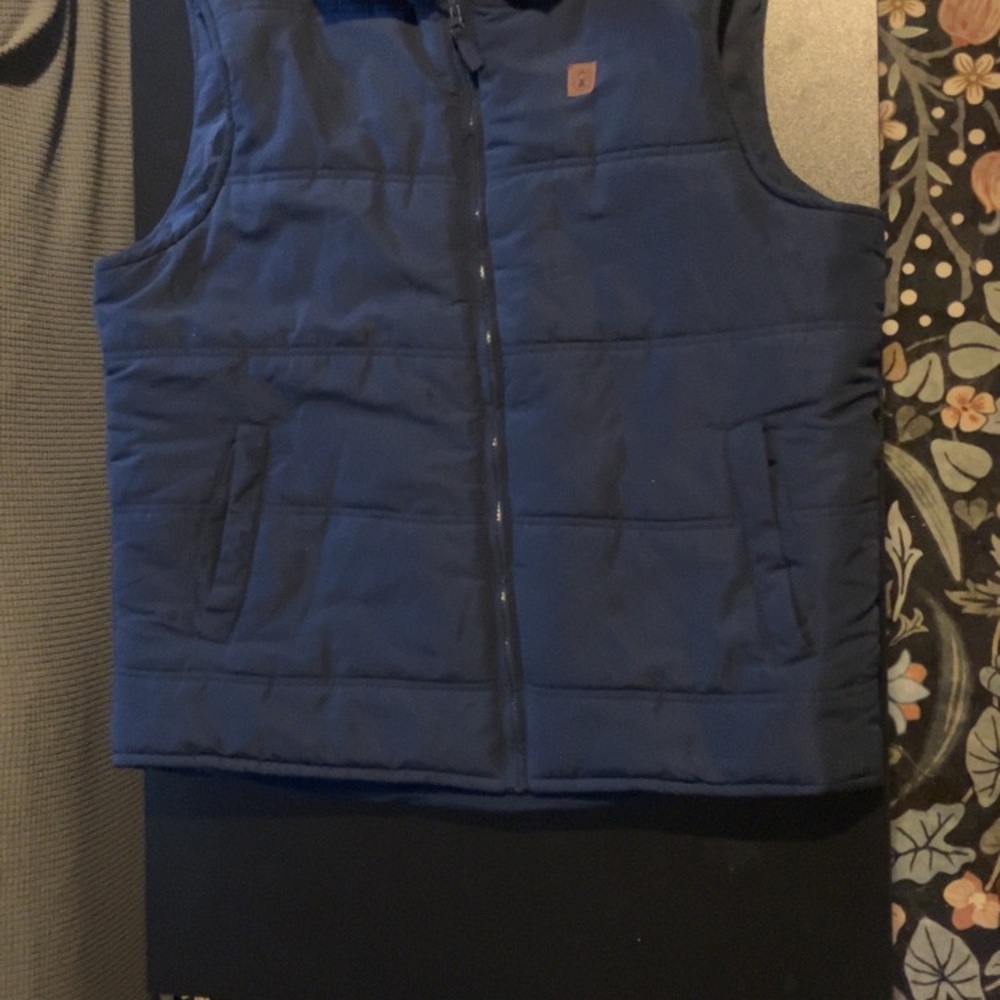 Coleman Puffer Vest Jacket Navy Blue Large